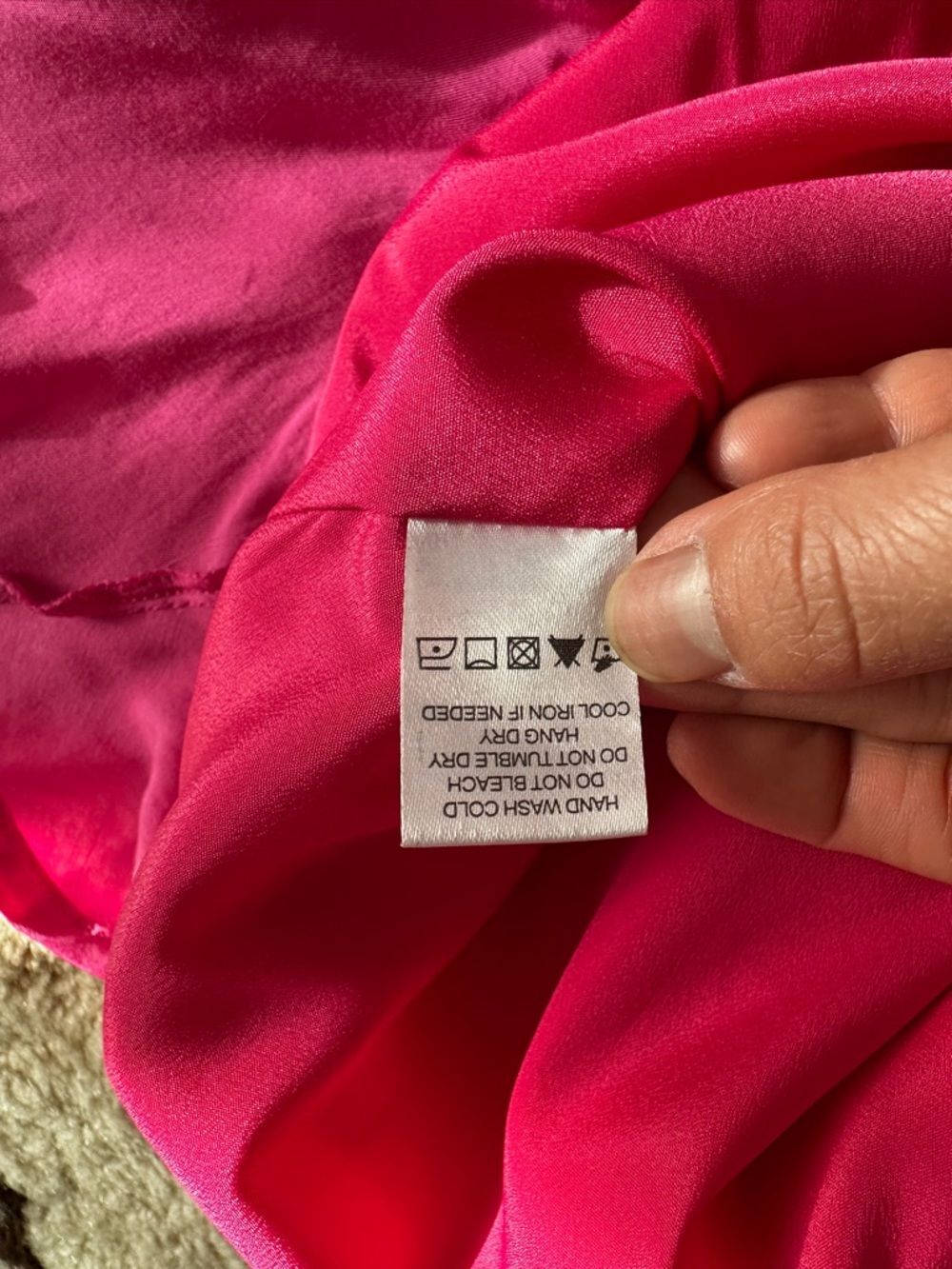 Lovers + Friends Hot Pink Satin Slip Mini Dress Women's S | NWT Party Dress - Picture 12 of 16